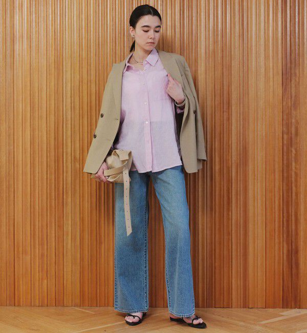 UNITED ARROWS green label relaxing「【結論シリーズ】リネン2WAYシャツ［size SHORTあり］」|シャツ・ブラウス|