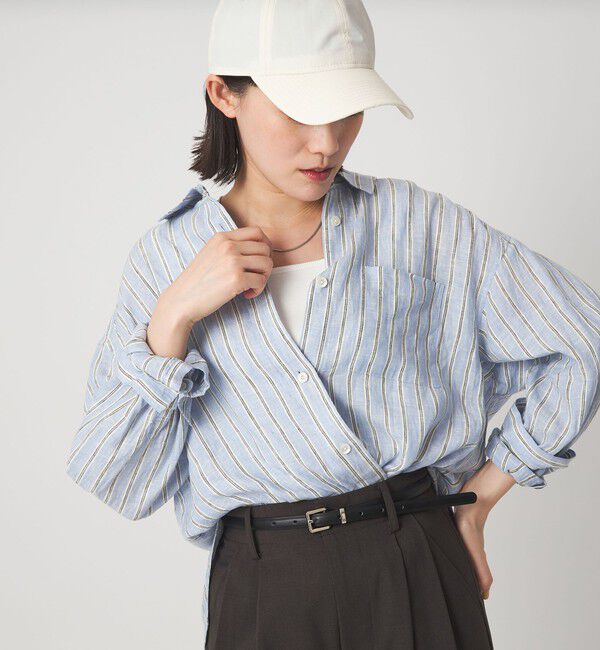 UNITED ARROWS green label relaxing「【結論シリーズ】リネン2WAYシャツ［size SHORTあり］」|シャツ・ブラウス|その他1