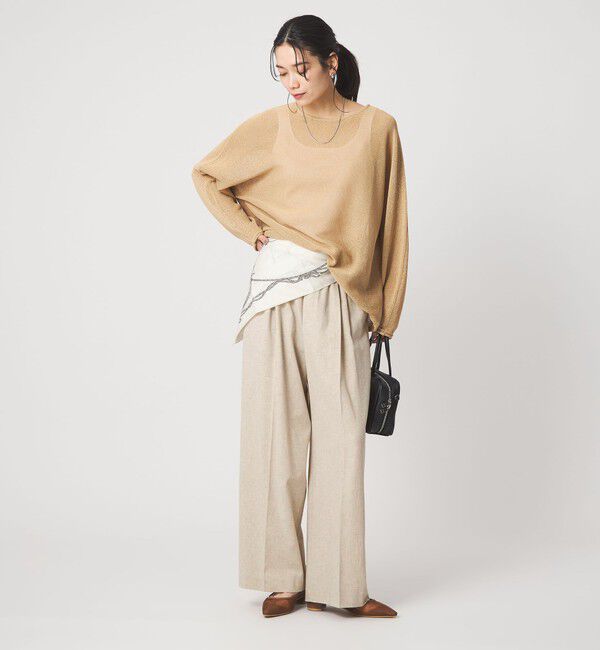 UNITED ARROWS green label relaxing「【結論シリーズ】ニーハイワイドパンツ［size SHORT/TALLあり］」|その他|