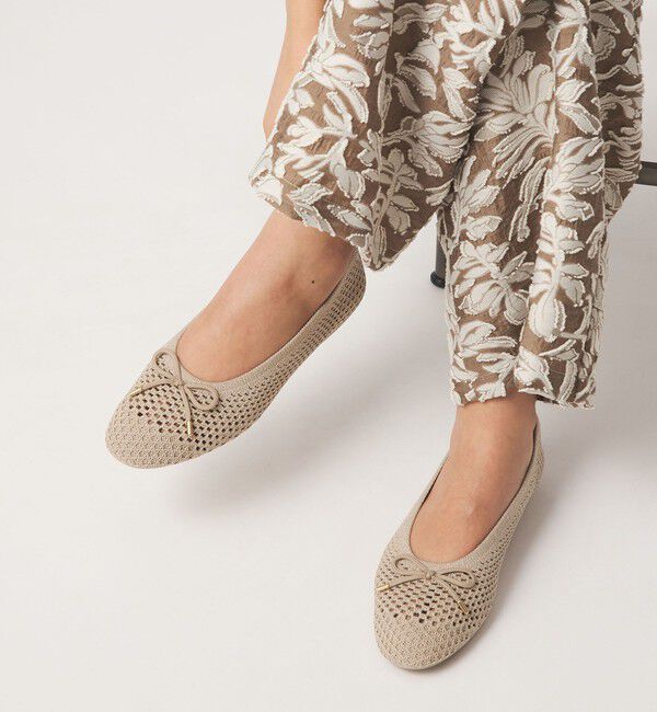 UNITED ARROWS green label relaxing「ウェルネスシアー バレエシューズ / ニットシューズ」|ローファー|