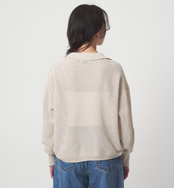 UNITED ARROWS green label relaxing「メランジ スキッパー プルオーバー ウォッシャブル」|ニット・セーター|