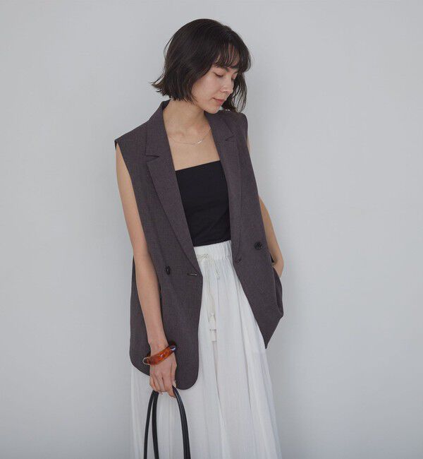 UNITED ARROWS green label relaxing「ベアトップキャミソール / カップインナー」|キャミソール|