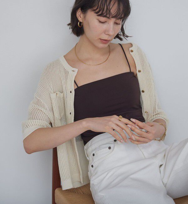 UNITED ARROWS green label relaxing「ベアトップキャミソール / カップインナー」|キャミソール|