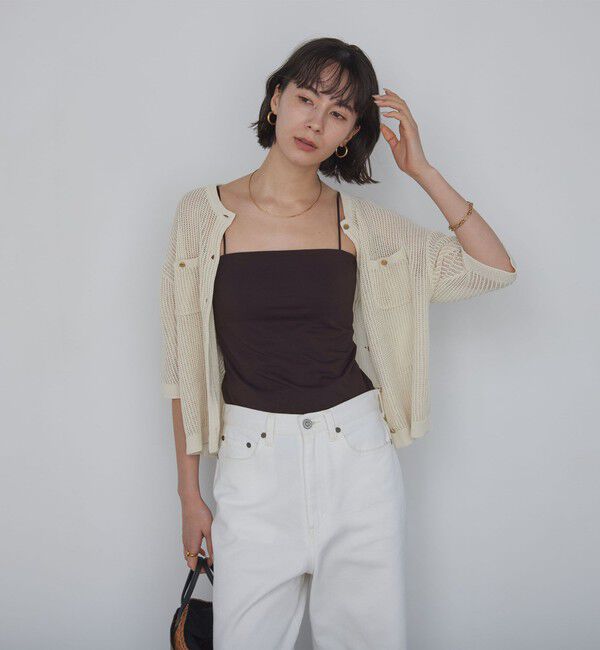 UNITED ARROWS green label relaxing「ベアトップキャミソール / カップインナー」|キャミソール|