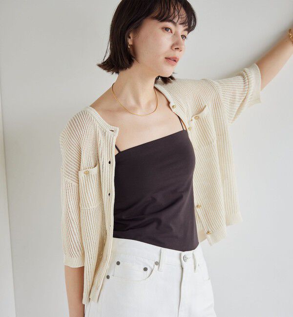 UNITED ARROWS green label relaxing「ベアトップキャミソール / カップインナー」|キャミソール|