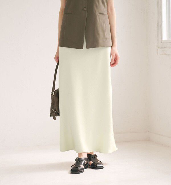 BEAUTY&YOUTH UNITED ARROWS「ポリエステルサテン マーメイドフレアスカート 」|スカート|