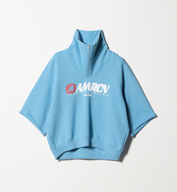 BEAUTY&YOUTH UNITED ARROWS「【別注】＜Americana＞ジップ ショートスリーブ スウェットプルオーバー」|スウェット・ジャージ|