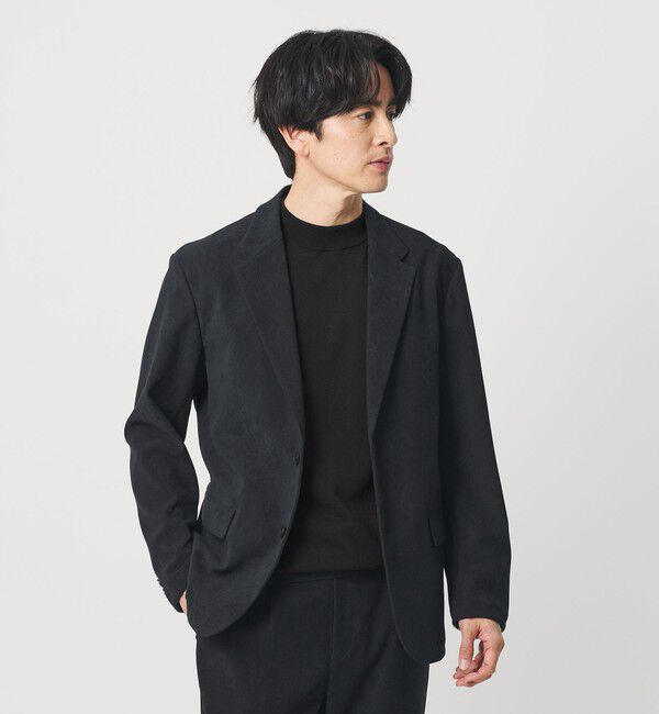 BEAUTY&YOUTH UNITED ARROWS「ブラッシュド ツイル 2B コンフォート ジャケット セットアップ対応可能」|テーラードジャケット|NAVY