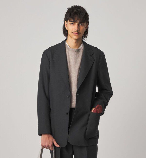 STEVEN ALAN「＜Steven Alan＞ ウール オックスフォード シングルブレステッド 2B ジャケット」|テーラードジャケット|