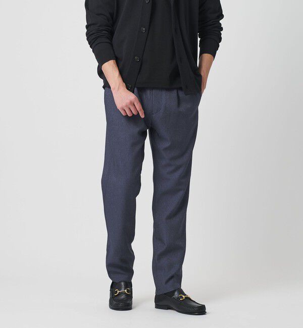BEAUTY&YOUTH UNITED ARROWS「【WEB限定 WARDROBE SMART】デニムライク 1P イージーパンツ」|チノ|NAVY