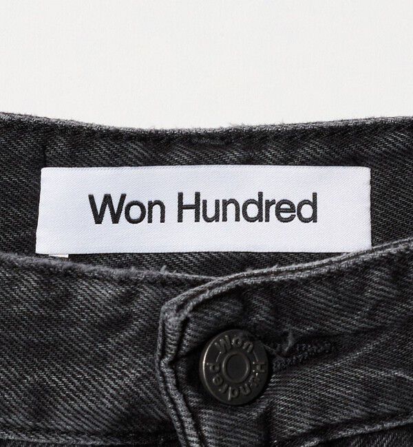BEAUTY&YOUTH UNITED ARROWS「＜Won Hundred＞Lyon Slop Black W デニムパンツ」|デニム|
