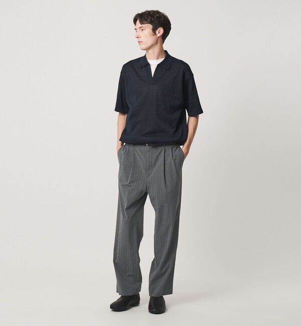 BEAUTY&YOUTH UNITED ARROWS「ピンストライプ バギー スラックス NO.9 ストレッチ」|チノ|