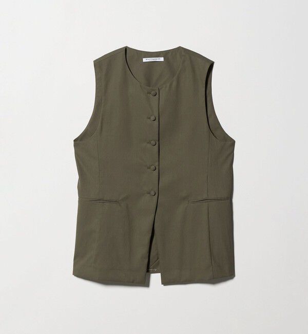 BEAUTY&YOUTH UNITED ARROWS「セルロースナイロンオックス クルーネック ベスト」|ベスト・ジレ|OLIVE