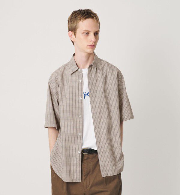 BEAUTY&YOUTH UNITED ARROWS「チェック ショートスリーブ レギュラー シャツ FORM型」|シャツ・ブラウス|