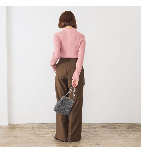 Ray BEAMS 「リブ ニット ポロシャツ」|ニット・セーター|