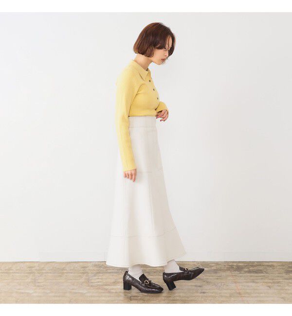 Ray BEAMS 「リブ ニット ポロシャツ」|ニット・セーター|