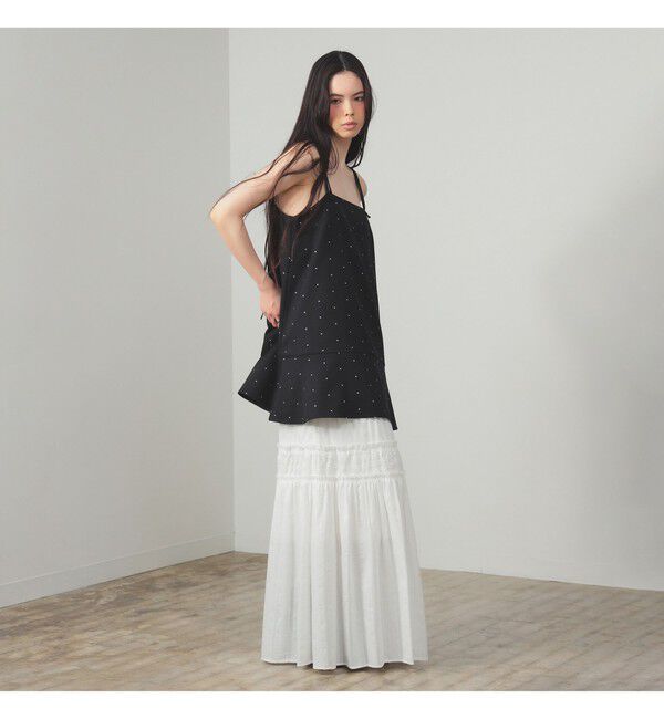 Ray BEAMS 「ドットプリント ミニ キャミワンピース」|ワンピース|