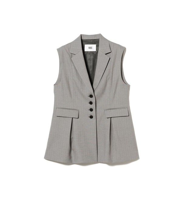 Ray BEAMS 「RBS / ヘリンボーン タック ジレ」|ベスト・ジレ|GREY