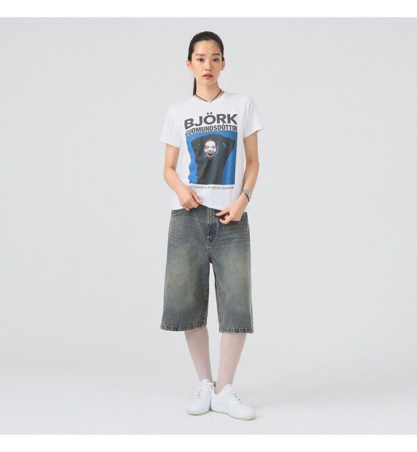 Ray BEAMS 「【別注】Kevin Cummins / 「Bjork」Photo T③」|Tシャツ・カットソー|
