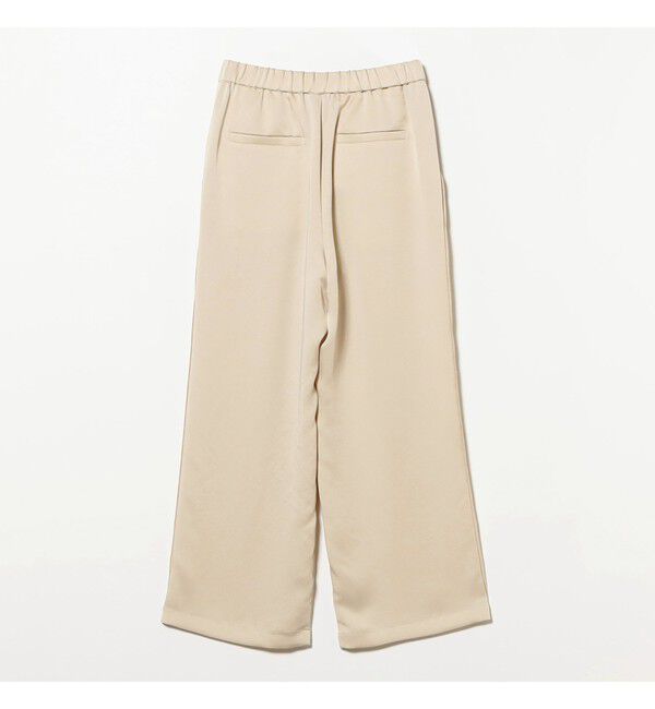 Ray BEAMS 「サテン ギャザー イージー パンツ」|チノ|