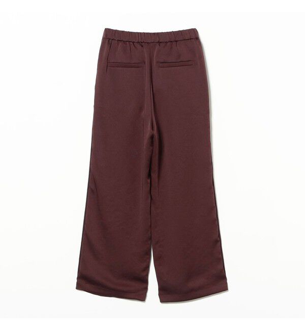 Ray BEAMS 「サテン ギャザー イージー パンツ」|チノ|