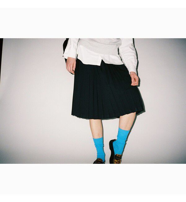BEAMSBOY「ミックス プリーツ スカート」|スカート|BLACK