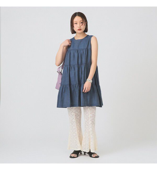 Ray BEAMS 「Gymphlex / ティアード ノースリーブ チュニック」|シャツ・ブラウス|