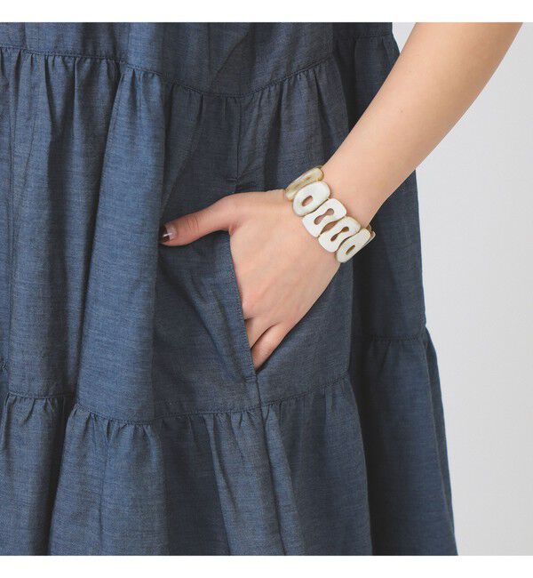 Ray BEAMS 「Gymphlex / ティアード ノースリーブ チュニック」|シャツ・ブラウス|