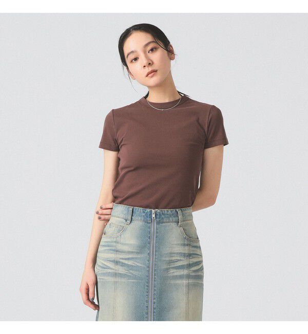 Ray BEAMS 「【別注】PICCADILLY / リブ Tシャツ」|Tシャツ・カットソー|BROWN