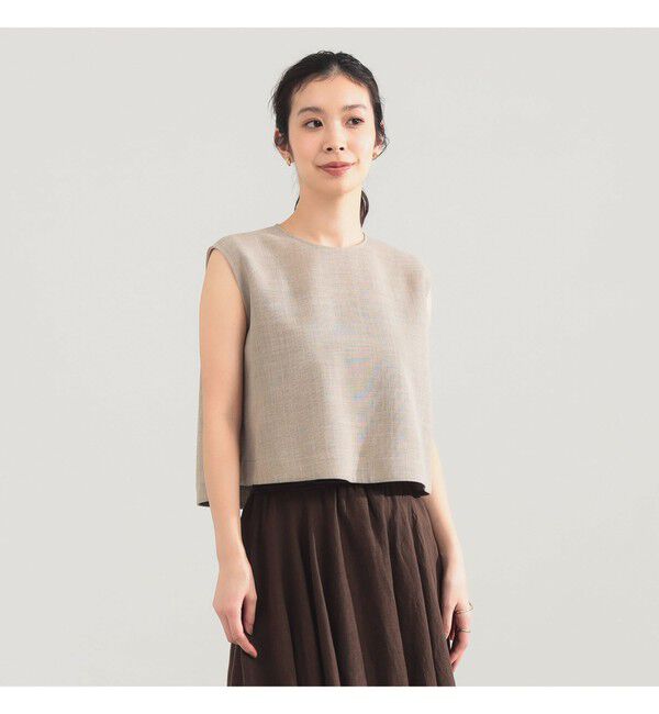 Demi-Luxe BEAMS 「AK+1 / クロップド ブラウス」|シャツ・ブラウス|