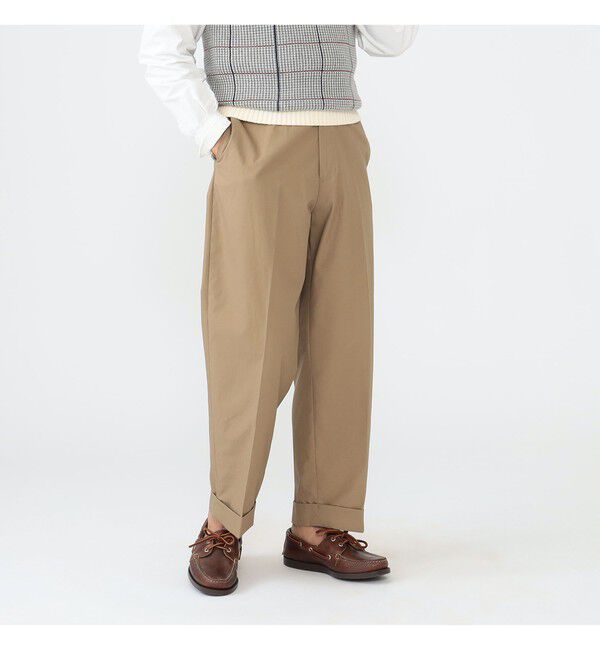BEAMS PLUS「IVY Trousers Wide High Density COTTON」|チノ|