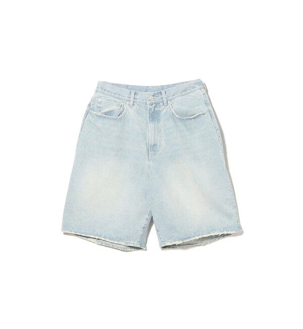 BEAMS「ダメージ デニムショートパンツ【ワイドストレートフィット】」|その他|