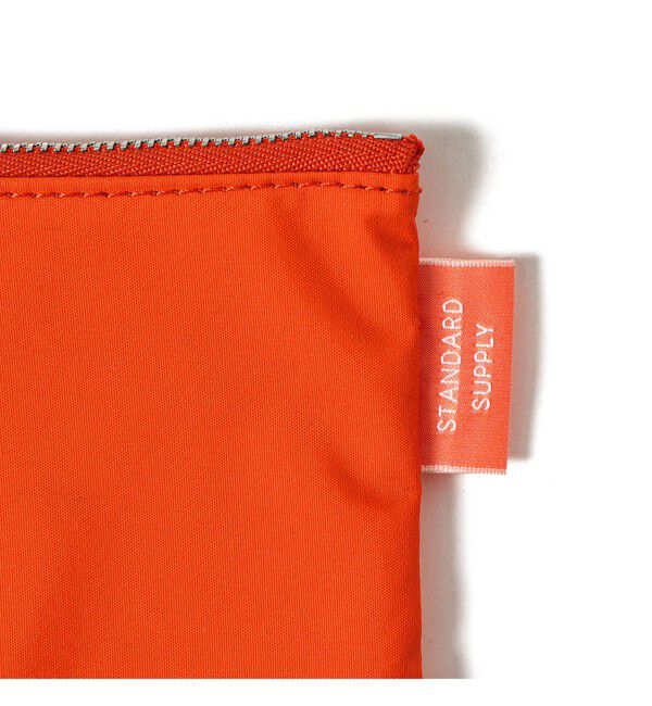 BEAMS「【別注】STANDARD SUPPLY / フラットポーチ "BEAMS ORANGE"」|ポーチ|