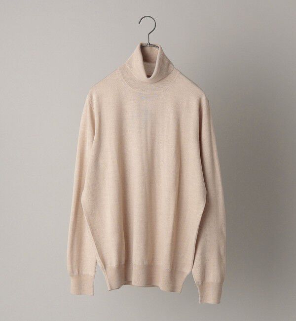 SHIPS「ALAN PAINE: 12ゲージ メリノウール タートルネック ニット」|ニット・セーター|オフホワイト