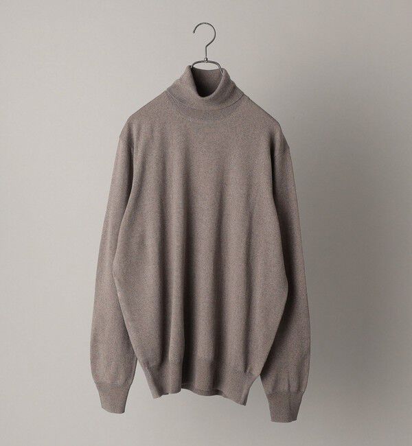 SHIPS「ALAN PAINE: 12ゲージ メリノウール タートルネック ニット」|ニット・セーター|ナチュラル