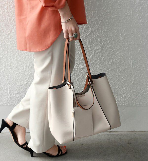 SHIPS any「【WEB限定】SHIPS any: 2WAY ハンドル トートバッグ」|トートバッグ|