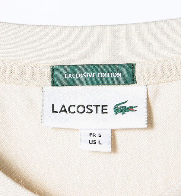 SHIPS any「【SHIPS any別注】LACOSTE: ワンポイント ロゴ ピケ クルーネック Tシャツ 24SS◇」|Tシャツ・カットソー|