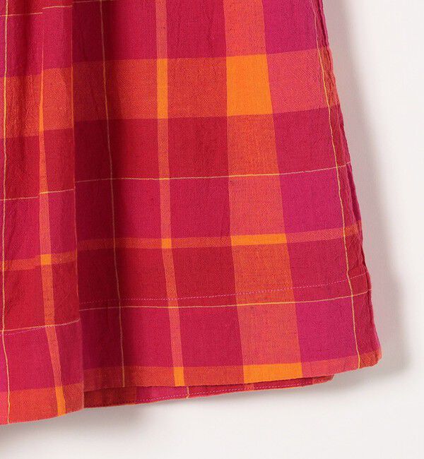 SHIPS any「SHIPS any:〈洗濯機可能〉カラー チェック ギャザー フレア スカート」|スカート|