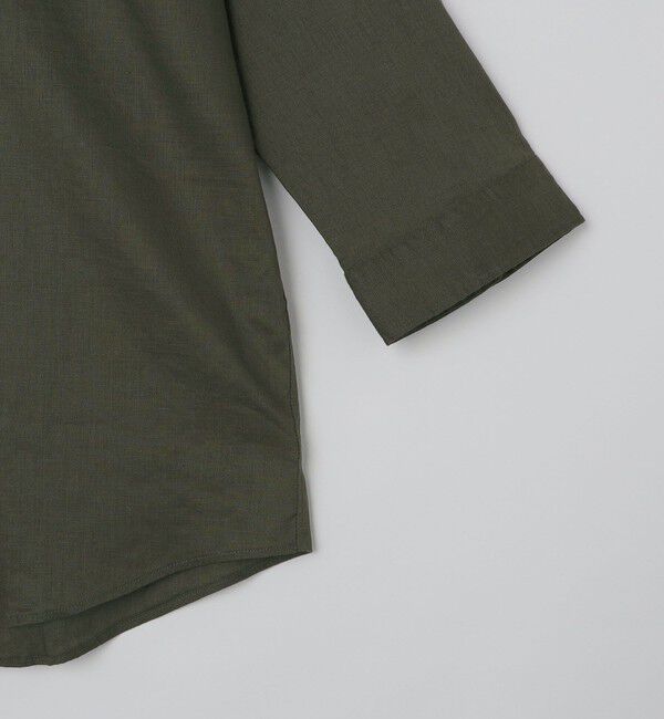 SHIPS「SHIPS: SOLOTEX(R) サフィラン リネン 7分袖 シャツ」|シャツ・ブラウス|