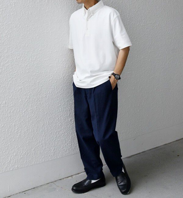 SHIPS any「SHIPS any:〈接触冷感/遮熱/UVカット機能等〉サマーファンクション 鹿の子 ボタンダウンポロシャツ◇」|ポロシャツ|