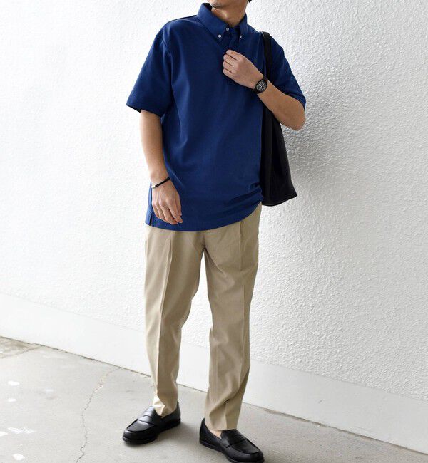 SHIPS any「SHIPS any:〈接触冷感/遮熱/UVカット機能等〉サマーファンクション 鹿の子 ボタンダウンポロシャツ◇」|ポロシャツ|