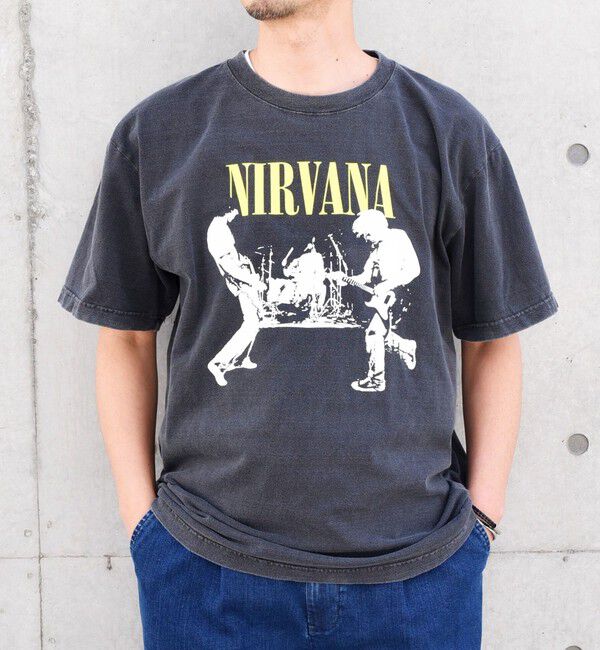 SHIPS any「GOOD ROCK SPEED: ミュージック グラフィック プリント バンド Tシャツ◇」|Tシャツ・カットソー|ブラック