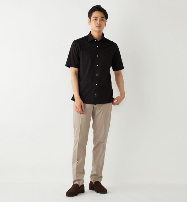 SHIPS Colors 「SHIPS Colors:〈洗濯機可能〉カノコ ニット ワイドカラー ショートスリーブ」|シャツ・ブラウス|