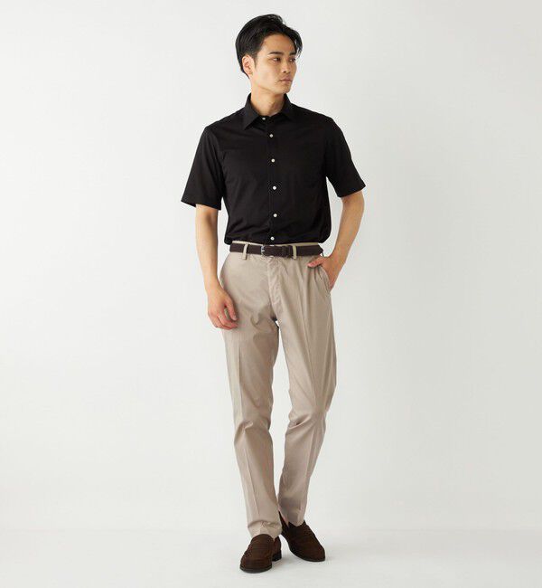 SHIPS Colors 「SHIPS Colors:〈洗濯機可能〉カノコ ニット ワイドカラー ショートスリーブ」|シャツ・ブラウス|