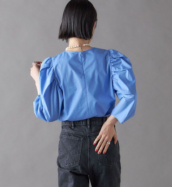 SHIPS for women「SHIPS NINE CASE:〈洗濯機可能〉パフスリーブ ブラウス」|シャツ・ブラウス|