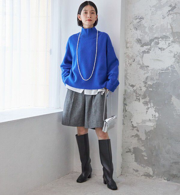 SHIPS for women「千鳥 フラノ センター プレスショート パンツ」|その他|