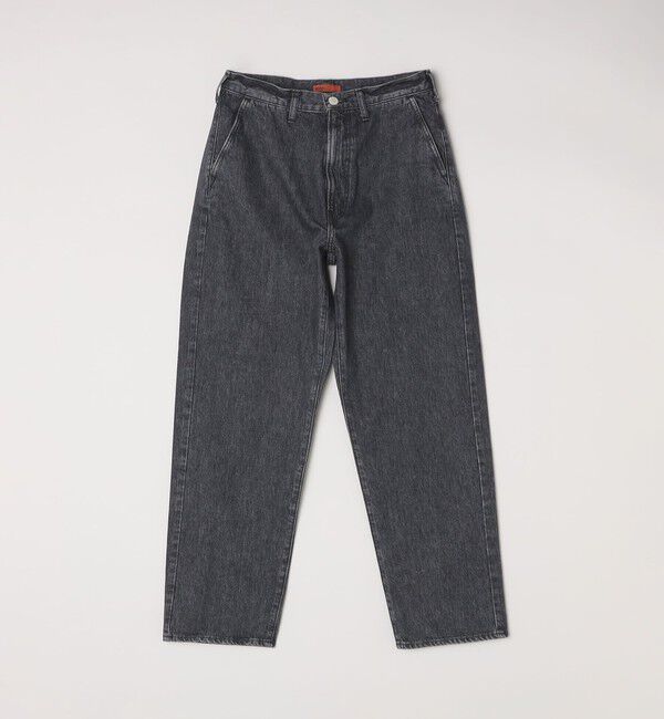 SHIPS any「NEEDBY: DANIEL ワイド テーパード デニム パンツ」|デニム|ダークグレー