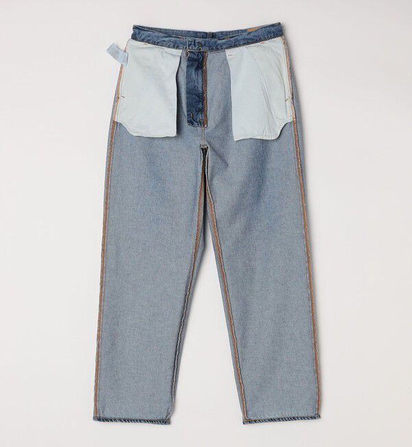 SHIPS any「NEEDBY: DANIEL ワイド テーパード デニム パンツ」|デニム|