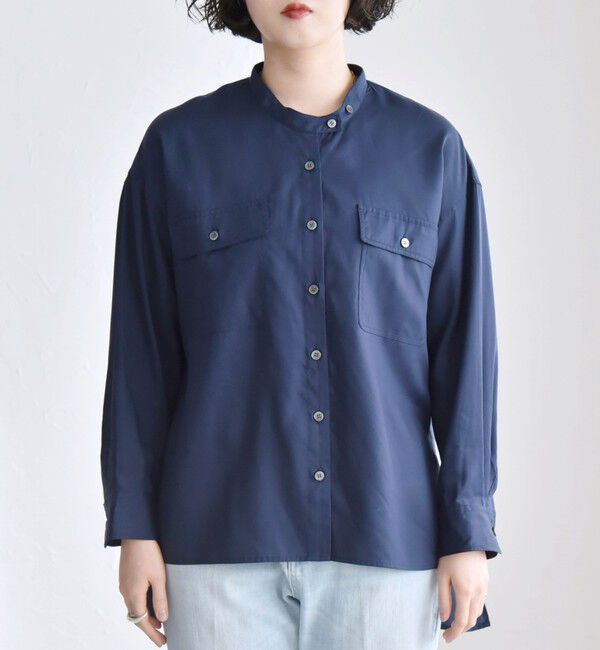 quaranciel「quaranciel:〈手洗い可能〉ドレッシー ワーク ポケット シャツ」|シャツ・ブラウス|