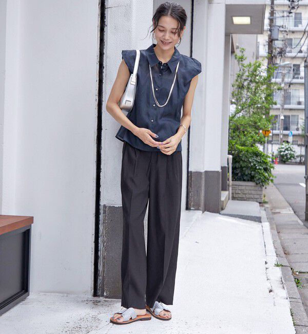 SHIPS for women「〈手洗い可能〉ラミー 4 ギャザー スリーブ ブラウス」|シャツ・ブラウス|